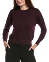Yal New York Lurex Sweater In Burgundy
