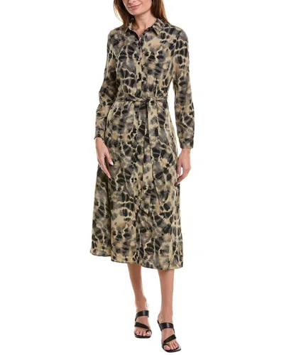 Yal New York Maxi Shirtdress In Brown