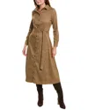 Yal New York Maxi Shirtdress In Brown