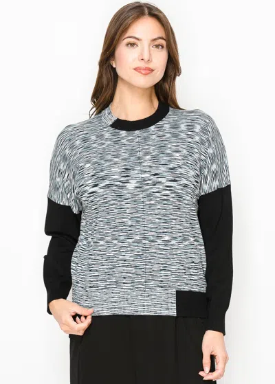 Yal New York Midnight Mist Knit Sweater In Black