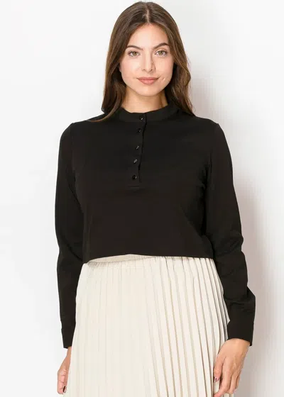 Yal New York Midnight Simplicity Top In Black