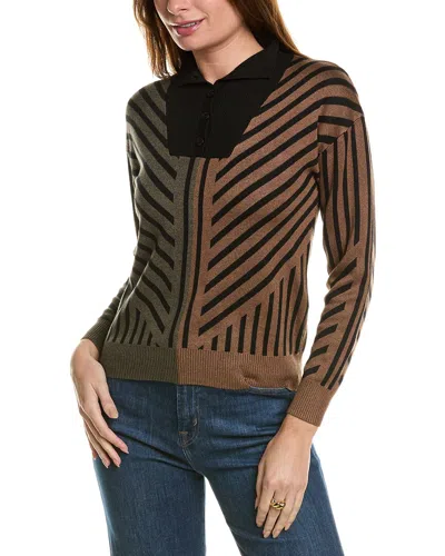 Yal New York Mock Neck Sweater In Green
