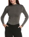 Yal New York Mock Sweater In Gray