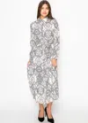 Yal New York Monochrome Mosaic Maxi Dress In Beige