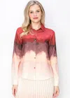 Yal New York Ombre Elegance Shirt In Multi