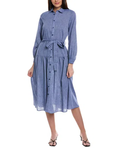 Yal New York Printed Shirtdress In Blue