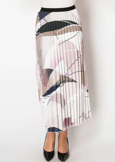 Yal New York Purple Multi Pleated Skirt
