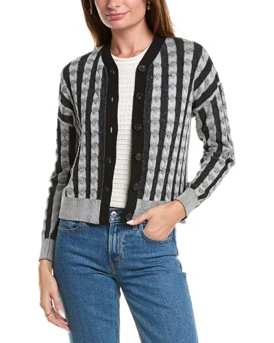 Yal New York Rope Knit Cardigan In Black