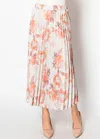 Yal New York Rusty Rose Pleated Skirt In Multi