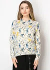 Yal New York Serenity Bloom Beige Top In Beige