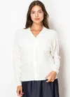 Yal New York Soft Knit White Cardigan In White
