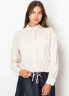 Yal New York Soft Linen Beige Blouse In Multi