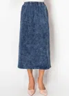 Yal New York Soft Navy A-line Skirt In Blue