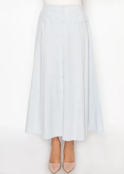 Yal New York Soft Sky Blue A-line Skirt
