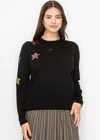 Yal New York Twinkling Stars Sweater In Black