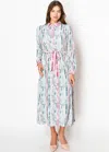 Yal New York Watercolor Striped Belted Dress In Multi