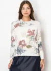 Yal New York White & Pastel Bouquet Pullover In White