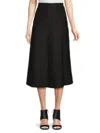 Yal New York Women's Cargo A-line Midi Skirt In Black