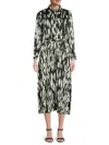 Yal New York Women's Floral Pleated Maxi Dress In Green