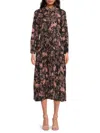 Yal New York Women's Floral Pleated Maxi Dress In Pink
