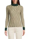 Yal New York Women's Rib-knit Mock Turtleneck Top In Multi