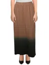 Yal Womens Ribbed Knit Long Maxi Skirt In Multi