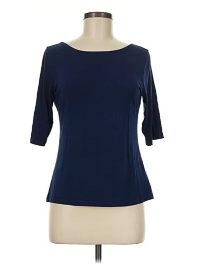 Pre-owned Yala 3/4 Sleeve T-shirt In Blue