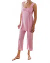 Yala Cleo Babydoll Pajama Set In Blossom In Pink