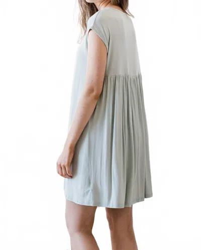 Yala Opal Swing Bamboo Nightshirt Mini Dress In Honeydew In Multi