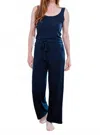 Yala Peyton Bamboo Sweater Drawstring Lounge Pant In Navy Heather