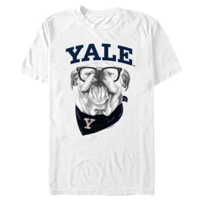 Yale University Collegiate Handsome Dan  Graphic T-shirt In White