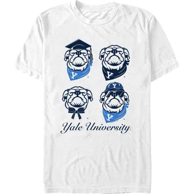 Yale University Handsome Dan Portraits  Graphic T-shirt In White