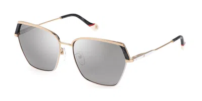 Yalea Sya083 361y Women's Sunglasses Gold Size 59