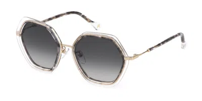 Yalea Sya084 Balkissa 0300 Women's Sunglasses Tortoiseshell Size 54