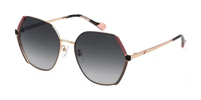 Yalea Sya101 Herta 0302 Women's Sunglasses Gold Size 58