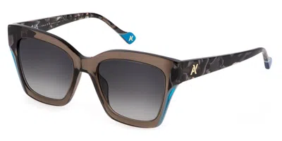 Yalea Sya107v Emmanuelle 0t88 Women's Sunglasses Brown Size 53