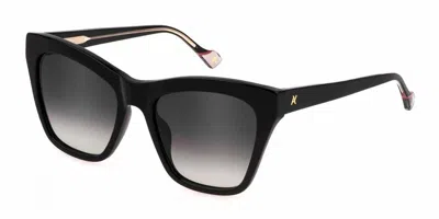 Yalea Sya122 Timarete 0700 Women's Sunglasses Black Size 54