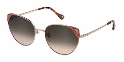 Yalea Sya127 Zainab 8fek Women's Sunglasses Brown Size 58