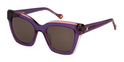 Yalea Sya142 Caroline 09db Women's Sunglasses Purple Size 52