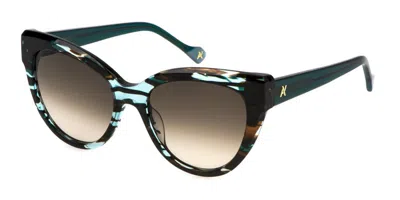 Yalea Sya143 Cathy 06yy Women's Sunglasses Green Size 54