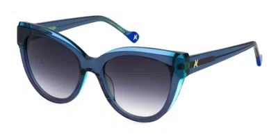 Yalea Sya143 Cathy 09dd Women's Sunglasses Blue Size 54