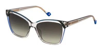 Yalea Sya144v Marie 03gu Women's Sunglasses Grey Size 55