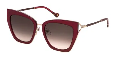 Yalea Sya146 Atena 0a39 Women's Sunglasses Red Size 54 In Multi