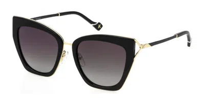 Yalea Sya146 Atena 300p Women's Sunglasses Black Size 54