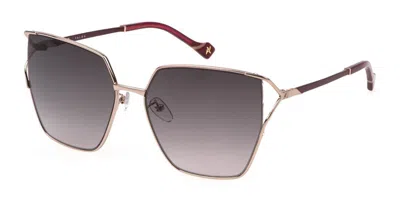 Yalea Sya147 Hayat 0a39 Women's Sunglasses Gold Size 61