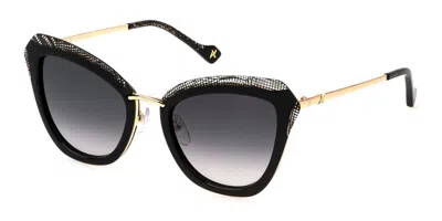 Yalea Sya148 Rada 0301 Women's Sunglasses Black Size 53 In Multi