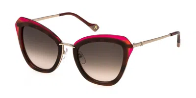 Yalea Sya148 Rada 0e59 Occhiali Da Sole Rossi Per Donna