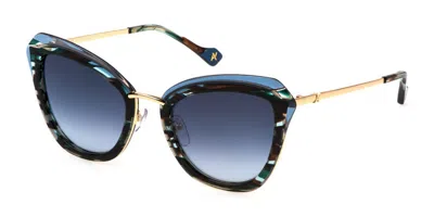 Yalea Sya148 Rada 309x Women's Sunglasses Blue Size 53