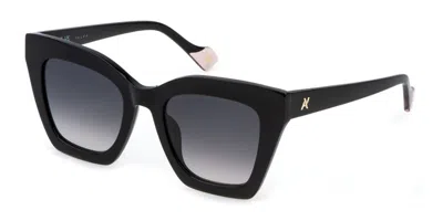 Yalea Sya151 Alicia 0700 Women's Sunglasses Black Size 51