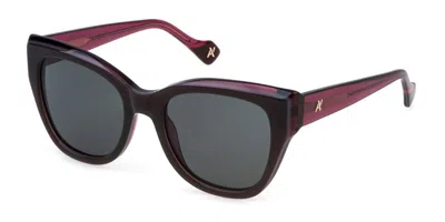 Yalea Sya153 Carolina Ahtp Women's Sunglasses Grey Size 53